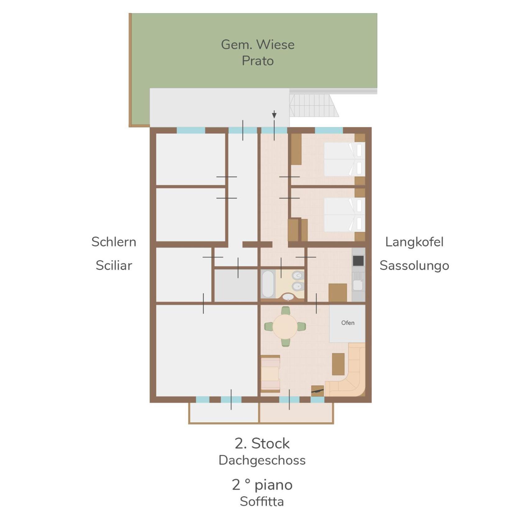 Funtnatsch Apartment Langkofel ライオーン エクステリア 写真
